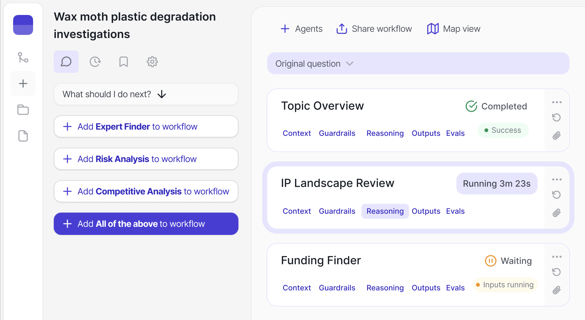 Solution interface mockup